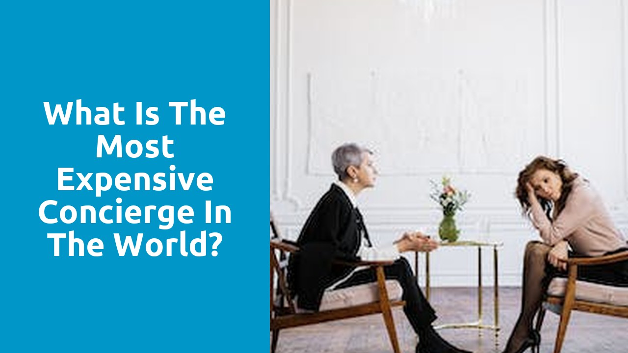 What is the most expensive concierge in the world?